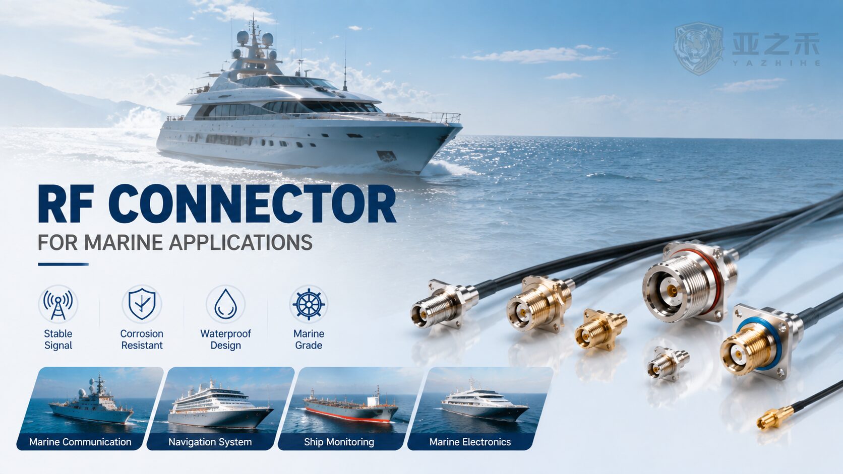 RF coaxial connectors for industrial automation, robotic equipment and smart manufacturing systems